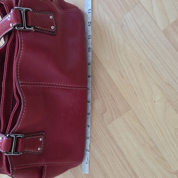 Fossil Red Blackburn Shoulder Leather Bag - Picture 14 of 16